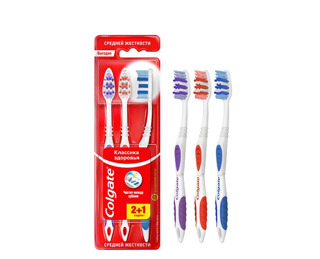 Colgate Classic toothbrush 2+1